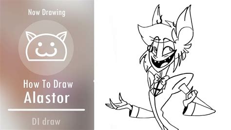 How To Draw Alastor From Hazbin Hotel Youtube