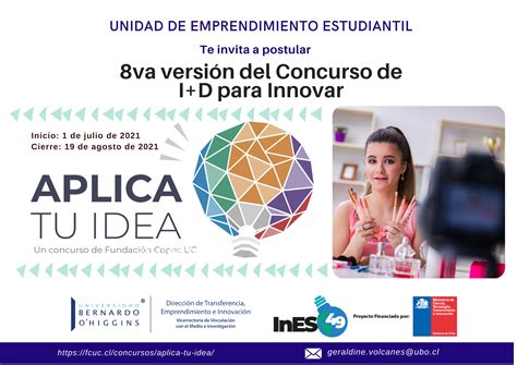 Postulaciones al Concurso Aplica tu idea para estudiantes de Educación