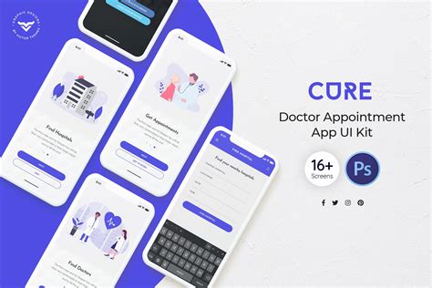 Doctor Appointment Mobile Ui Kit Ui Kits And Libraries Creative Market