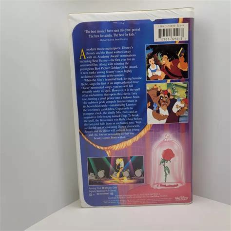 Rare Walt Disney S Beauty And The Beast Vhs Diamant Noir Classique