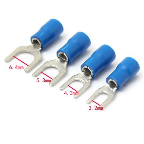 Parts Accessories Pcs Blue Insulated Fork Wire Connector