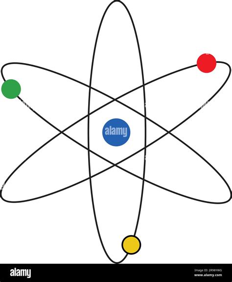 Atom vector with nucleus of protons and neutrons Stock Vector Image ...