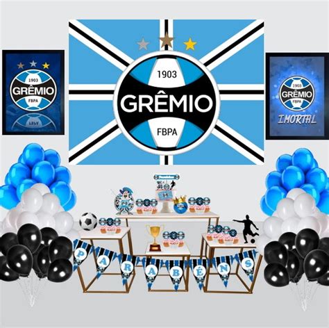 Kit Decoração de Festa Grêmio Completo Painel Grande Elo7