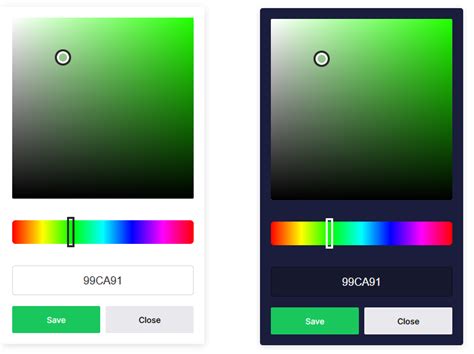 Github Devtrope Colorpicker A Vanilla Javascript Color Picker