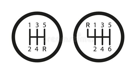 Selector De Velocidades Icono De Transmisi N De Coches Caja Manual