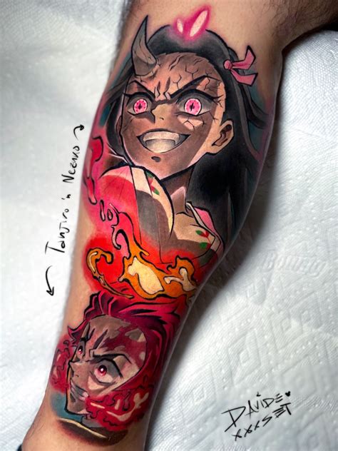 Tattoo By Davide Set Demon Slayer Nezuko Tanjiro Slayer Tattoo Demon