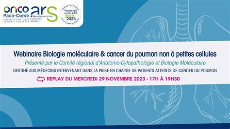 Webinaire Biologie Mol Culaire Et Cancer Du Poumon Non Petites