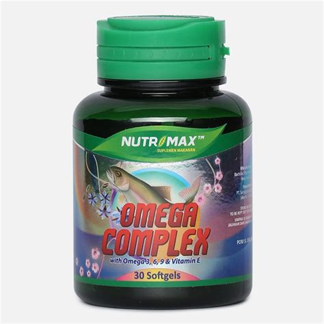 Jual Nutrimax Omega Complex 3 6 9 Vitamin E 30 Softgel Shopee