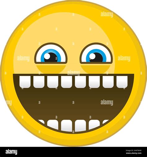 Laughing Yellow Ball Cartoon Emoticon LOL Emoji Stock Vector Image