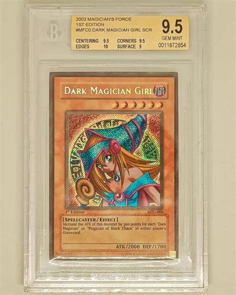 Yu Gi Oh Dark Magician Girl Bgs Mfc St Ed Eur Picclick Fr