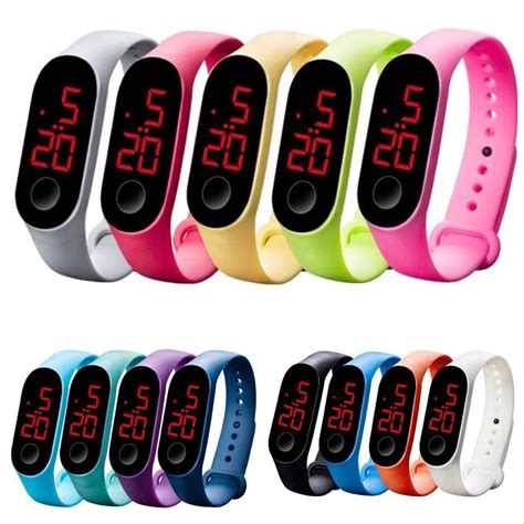 Jual Cod Jam Tangan Led Sport Watch Wanita Digital Pria Wanita Jam