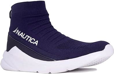 Nautica Tenis para hombre con soporte para tobillo cómodos y