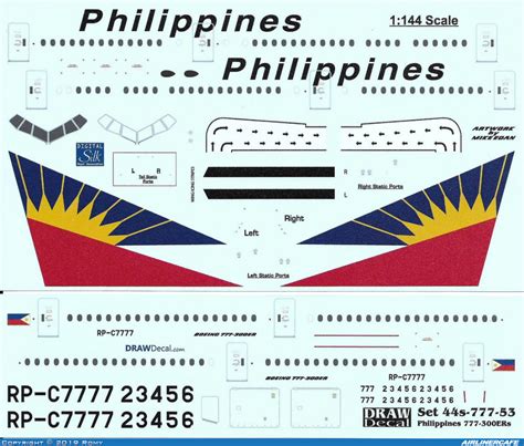 Drawdecal Boeing 777 300er 26256 Airlinercafe