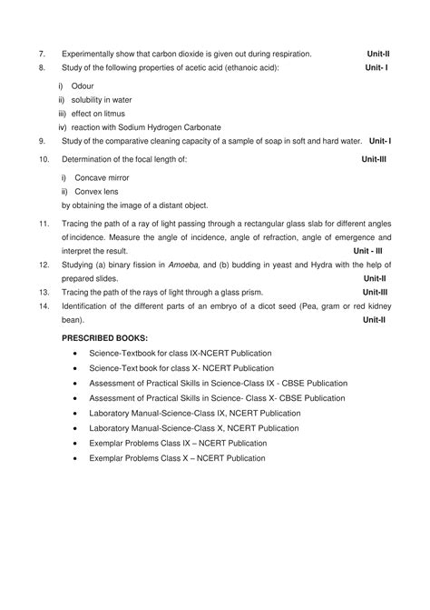 Cbse Class 10 Science Syllabus 2022 23 Term 1 And 2