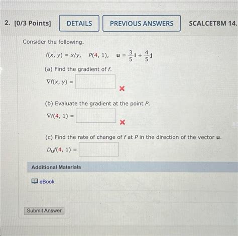 Solved Points Details Previous Answers Scalcet M Chegg