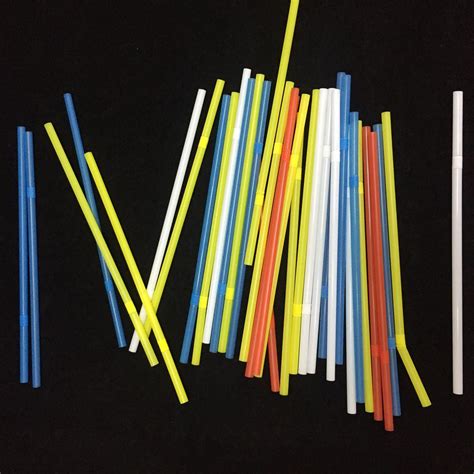 Eco Friendly Pla Biodegradable Flexible Straws With Individually Opp