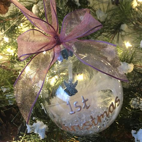 Personalised Christmas Bauble Memorial Keepsake White Etsy UK