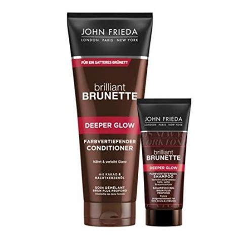 John Frieda Conditioner 250 Ml And Shampoo 50 Ml Brilliant Brunette Deeper Glow Head2Toes