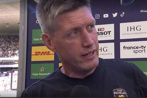 Champions Cup La Rochelle en finale Ronan O Gara très ému C est