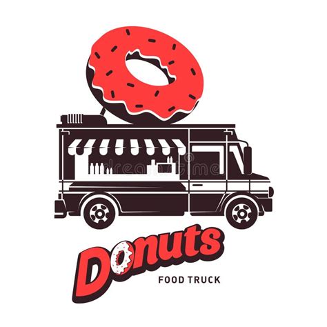 Food Truck Donuts Stock Illustrations Food Truck Donuts Stock