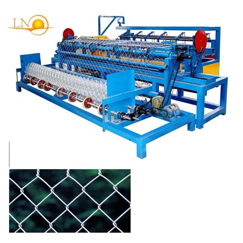 Double Wire Feeding Plc Control Chain Link Fence Machine China High