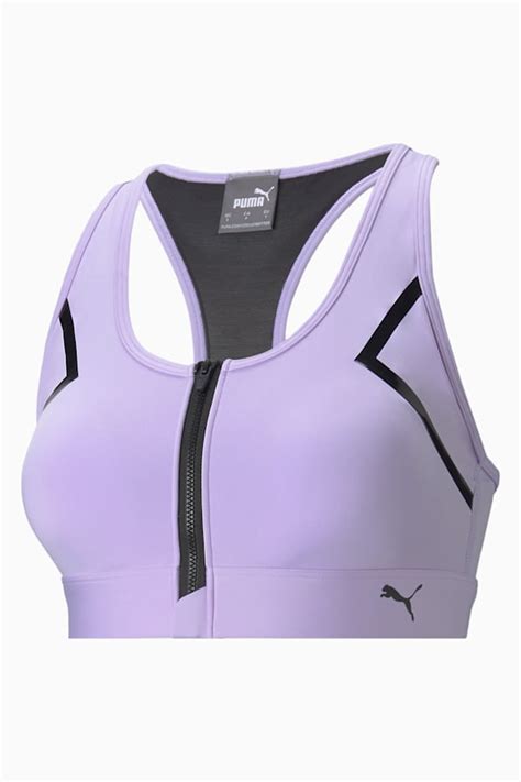 Front Zip Womens High Impact Bra Puma