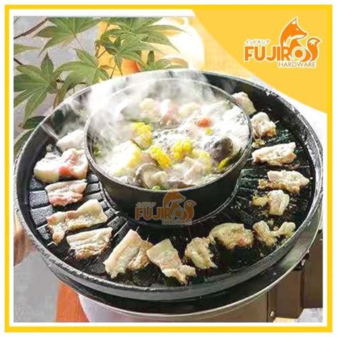 Jual Jual Korean Shabu Grill Hot Pot Suki Panggangan Kuah 2 Fungsi Bulgogi Pan Di Seller