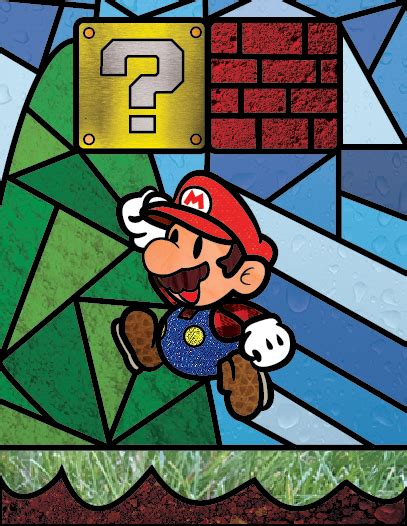 Super Mario Stained Glass Window On Behance