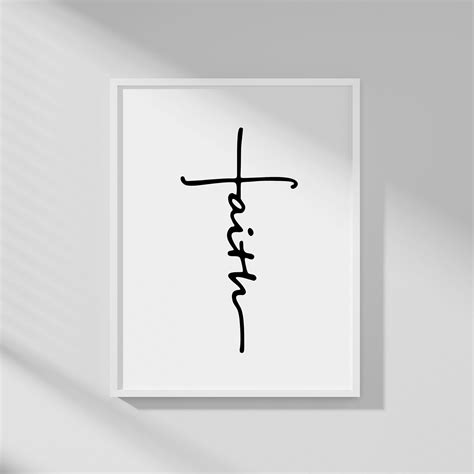 Vertical Faith Cross Svg Faith Clipart Jesus Svg Christian Svg