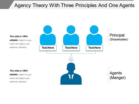 Agency Theory With Three Principles And One Agents Powerpoint