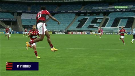 Vídeo Aos 12 min do 2º tempo gol de Vitinho do Flamengo contra o