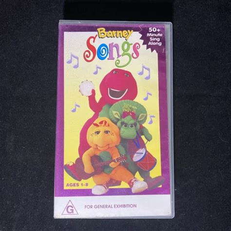 BARNEY SONGS - VHS Video 1995 - Barney And Friends Purple Dinosaur $17. ...