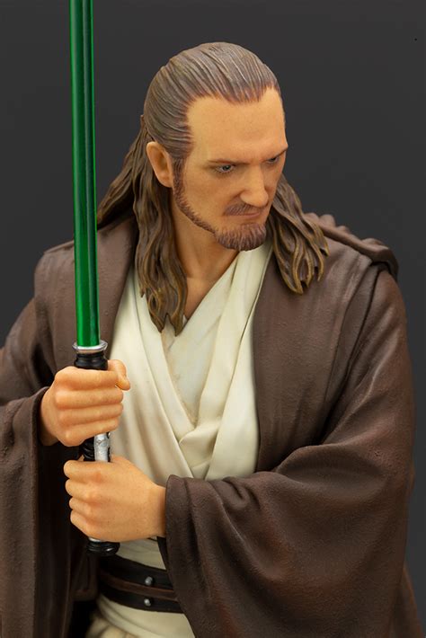 Star Wars The Phantom Menace Qui Gon Jinn Statue By Kotobukiya The