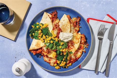 Tex Mex Pork Quesadillas Recipe Hellofresh