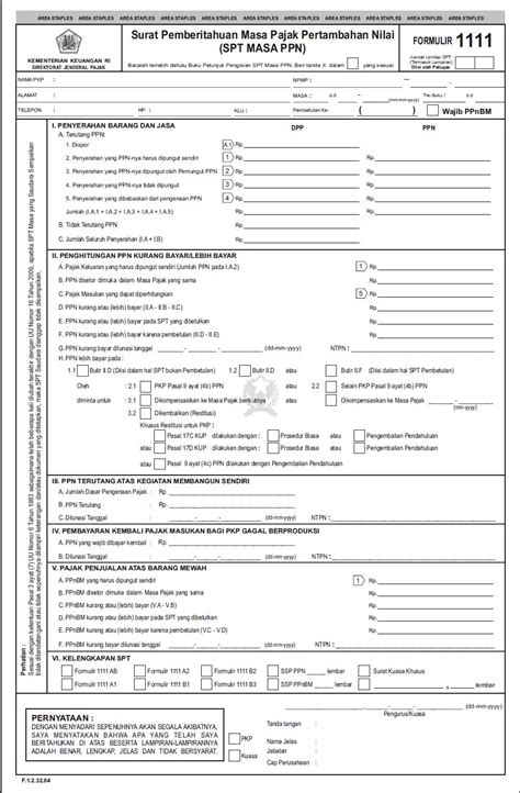 Spt Masa Ppn Pengertian Serta Formulir Dan Lampiran Yang Digunakan