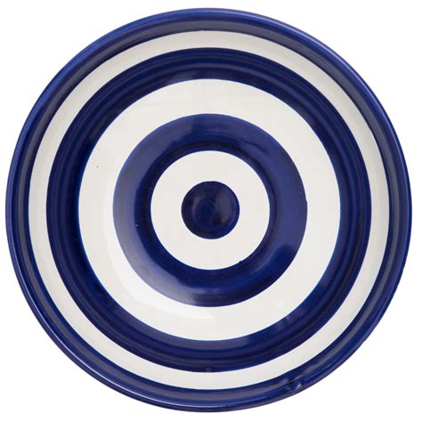 Ceramic Plate Concentric Circle Rosalinda Acampora Handpainter And More