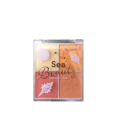 Paleta De Iluminador E Blush Sea Beauty Cor B SP Colors SP260B