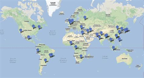 Les Plus Grandes Villes Du Monde • Carte •