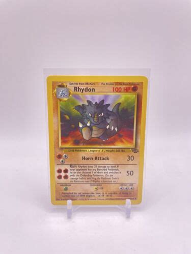 Pok Mon Tcg Rhydon Jungle Regular Unlimited Uncommon Lp Nm Ebay