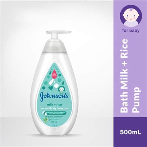 Jual Johnsons Milk Rice Hair Body Baby Bath Shopee Indonesia