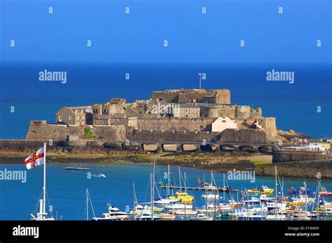 Castle Cornet And The Harbour St Peter Port Guernsey Channel