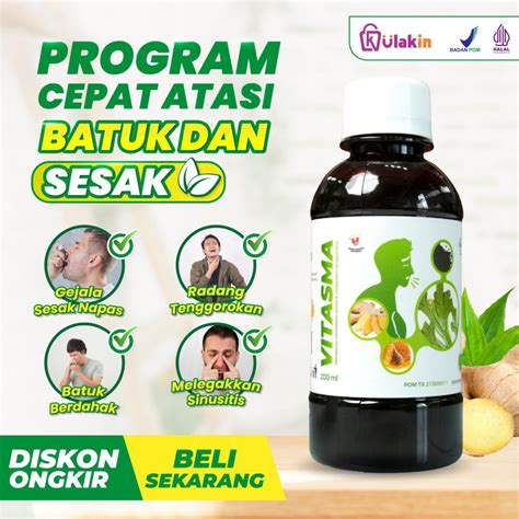 Jual Vitasma Madu Obat Batuk Herbal Obat Asma Sesak Napas Tbc Flek