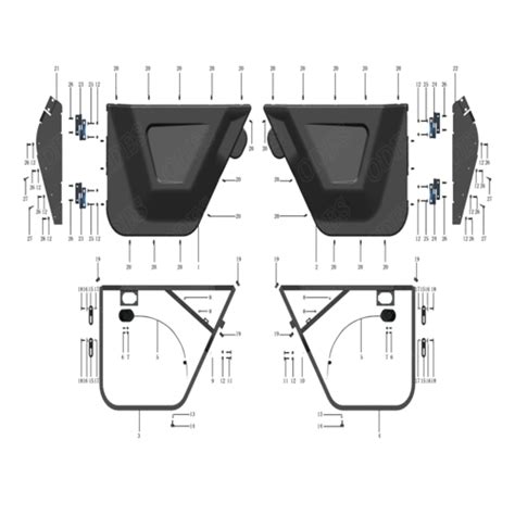 X2 1000 Lt Door Assy