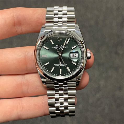 Rolex Datejust Smooth Mint Green Jubilee Bezel