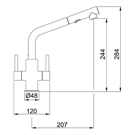 Franke Maris Pull Out Spray Mixer Tap