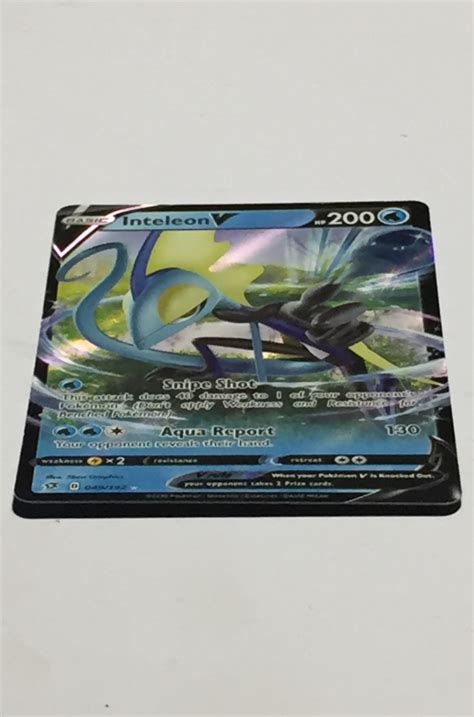 POKEMON INTELEON V 049 192 REBEL CLASH ULTRA RARE FULL ART HOLO