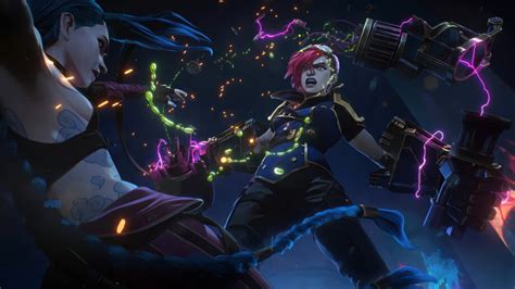 802c Arcane Vi Jinx 4K Wallpaper IPhone Phone