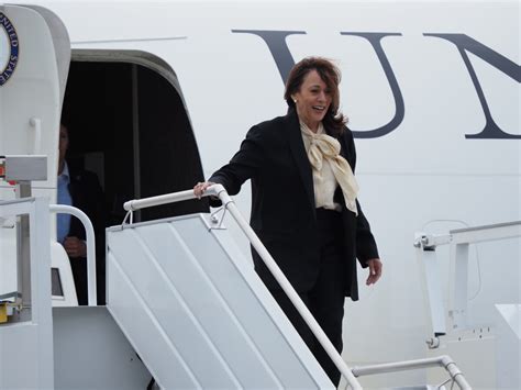 Vice President Kamala Harris arrives in Seattle for three and a half ...