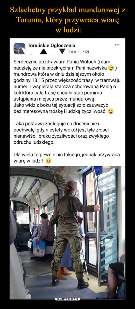 Szlachetny przykład mundurowej z Torunia który przywraca wiarę w ludzi