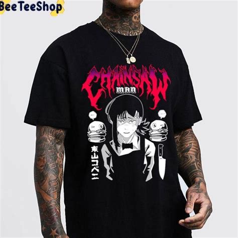 Jual Kaos Baju Kobeni Higashiyama Chainsaw Man Denji Anime Aki Makima